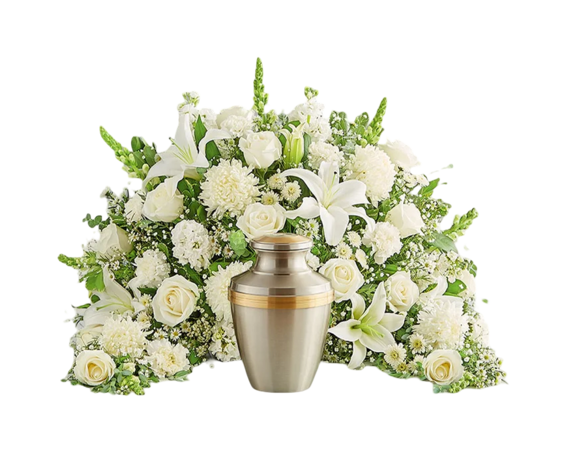 Peaceful Light Urn Tribute Arrangement