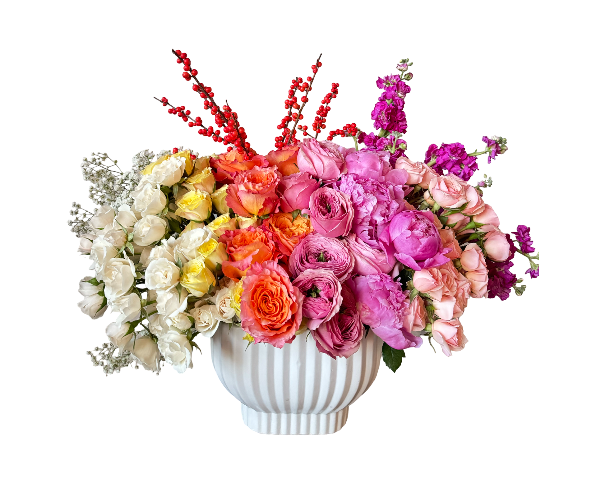 Vibrant Whimsy Rainbow Garden Bowl