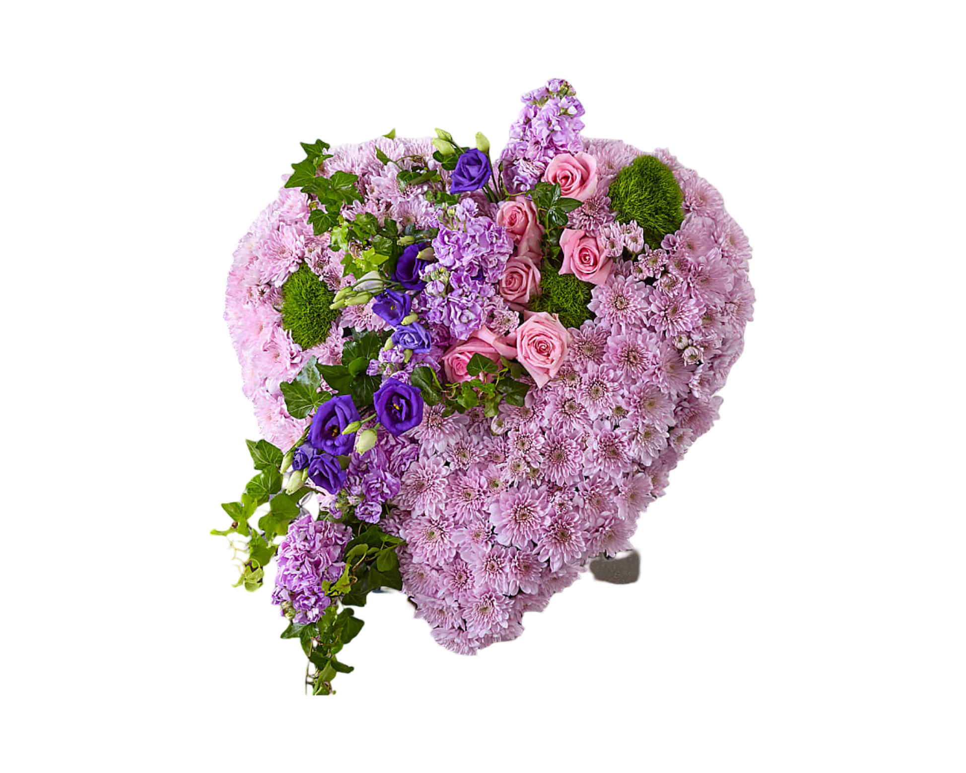 Lavender Love Heart Sympathy Arrangement