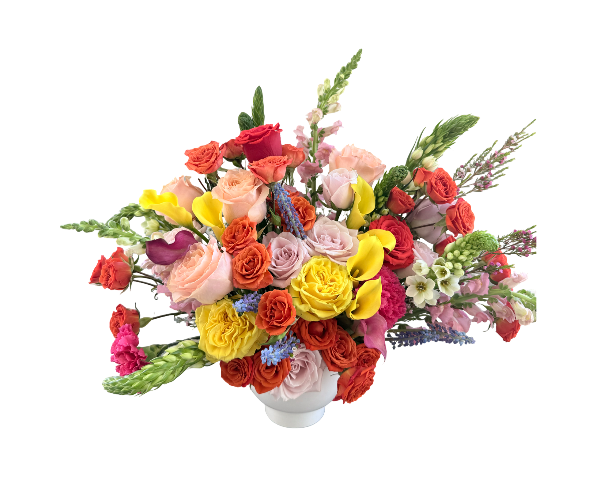 Radiant Joy – Bright Mixed Floral Celebration Arrangement